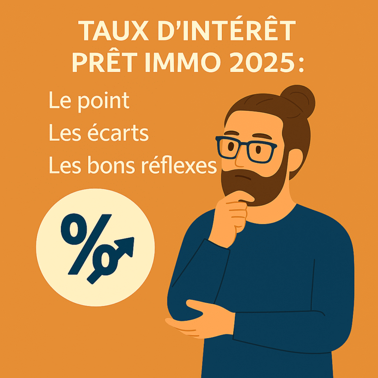 Taux d&rsquo;intérêt pret immo 2025: le point, les écarts, les bons réflexes