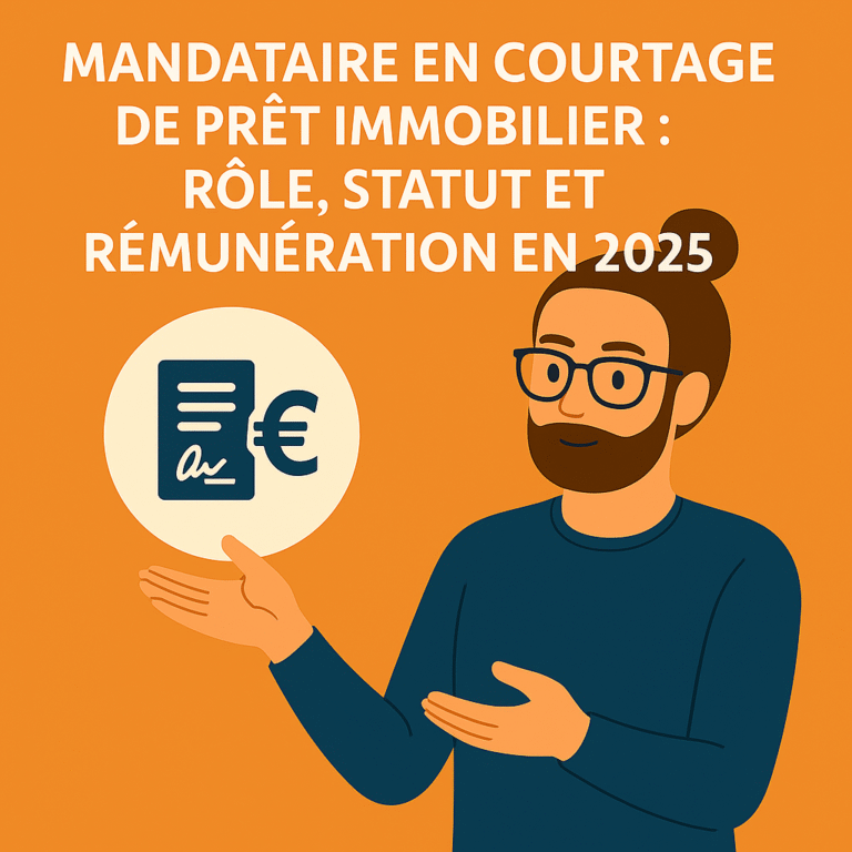 Mandataire en courtage de prêt immobilier : rôle, statut et rémunération en 2025