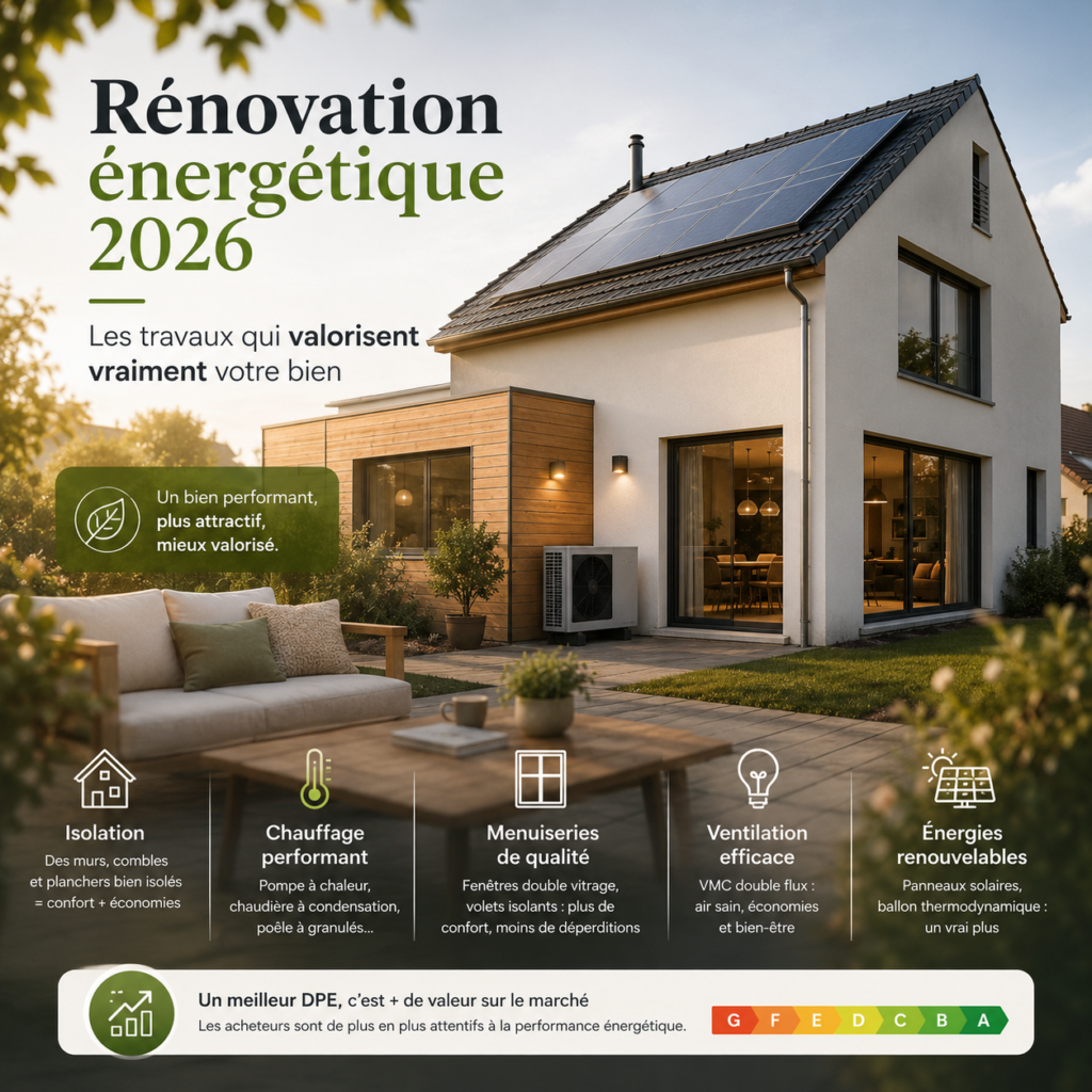 Rénovation énergétique 2026 : les travaux qui payent