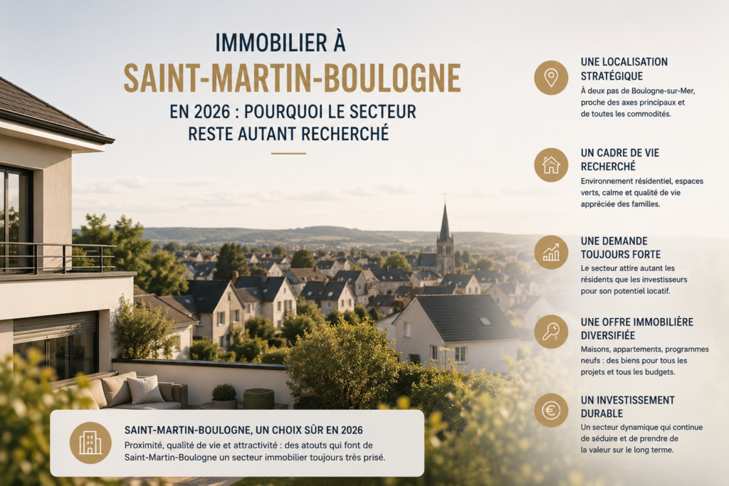 Immobilier Saint-Martin-Boulogne 2026 : pourquoi la demande tient bon