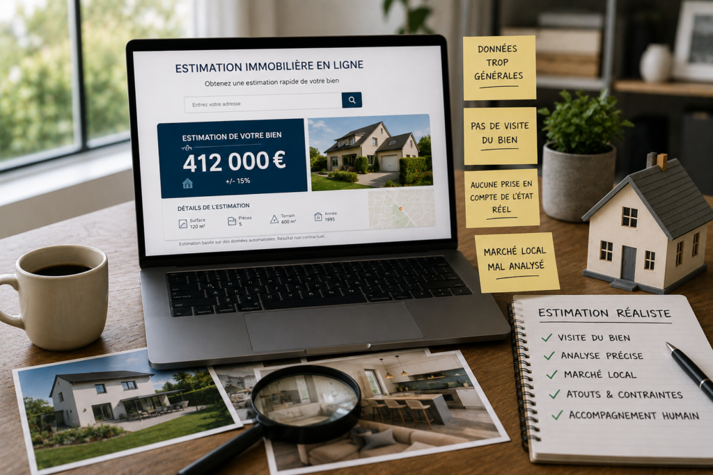 Estimation immobilière en ligne : pourquoi ça déraille