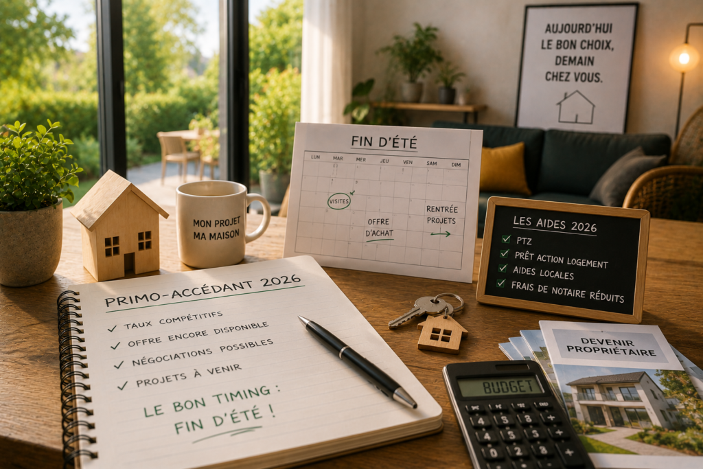 Primo-accédant 2026 : acheter fin d’été, le bon timing
